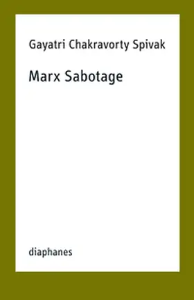 Spivak / Franke |  Marx Sabotage | Buch |  Sack Fachmedien