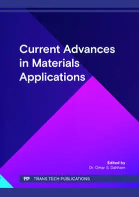 Dahham |  Current Advances in Materials Applications | Buch |  Sack Fachmedien