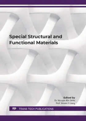 Liang |  Special Structural and Functional Materials | Buch |  Sack Fachmedien