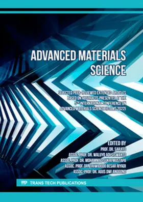 Sarjito / Siswanto / Mustapa |  Advanced Materials Science (ICoAMS) | Buch |  Sack Fachmedien