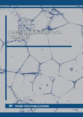 Radionov / Muthusamy / Sengodan |  Defect and Diffusion Forum Vol. 419 | Buch |  Sack Fachmedien