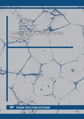 Ali / Dahham / Selçuklu |  Defect and Diffusion Forum Vol. 418 | eBook | Sack Fachmedien
