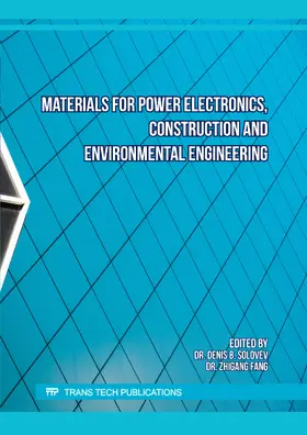 Solovev / Fang |  Materials for Power Electronics, Construction and Environmental Engineering | eBook | Sack Fachmedien