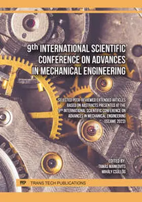 Mankovits / Ltd / Csüllög | 9th International Scientific Conference on Advances in Mechanical Engineering | E-Book | sack.de