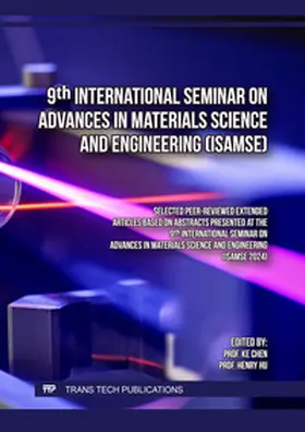 Chen / Hu | 9th International Seminar on Advances in Materials Science and Engineering (ISAMSE) | E-Book | sack.de