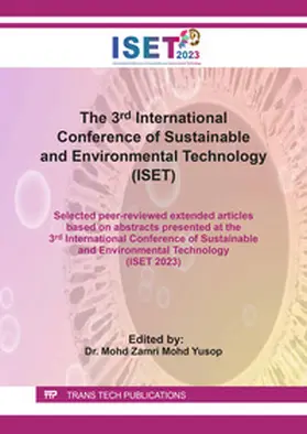 Mohd Yusop / Ltd |  The 3rd International Conference of Sustainable and Environmental Technology (ISET) | eBook | Sack Fachmedien
