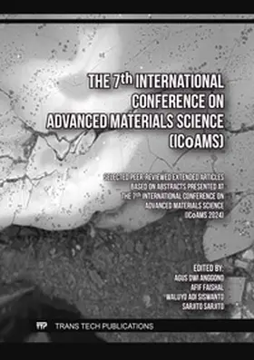 Anggono / Faishal / Adi Siswanto |  The 7th International Conference on Advanced Materials Science (ICoAMS) | eBook | Sack Fachmedien