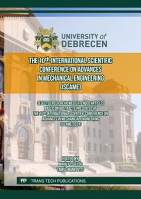 Csüllög / Ltd / Mankovits | The 10th International Scientific Conference on Advances in Mechanical Engineering (ISCAME) | E-Book | sack.de