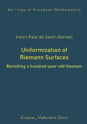 de Saint-Gervais |  Uniformization of Riemann Surfaces | Buch |  Sack Fachmedien