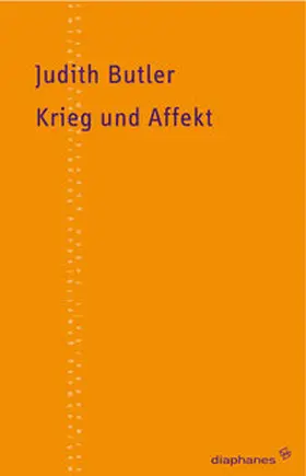 Butler |  Krieg und Affekt | Buch |  Sack Fachmedien