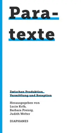 Preisig / Kolb / Welter |  Paratexte | Buch |  Sack Fachmedien