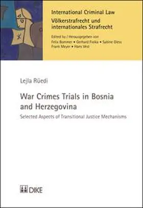 Rüedi |  War Crimes Trials in Bosnia and Herzegovina | Buch |  Sack Fachmedien