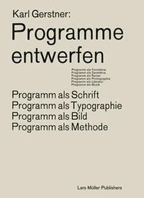 Gerstner |  Programme entwerfen | Buch |  Sack Fachmedien