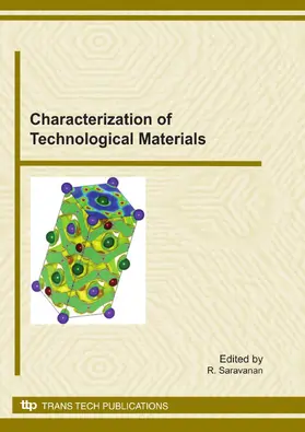 Saravanan |  Characterization of Technological Materials | Buch |  Sack Fachmedien