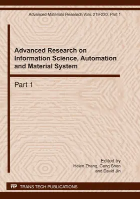 Zhang / Shen / Jin |  Advanced Research on Information Science, Automation and Material System | Buch |  Sack Fachmedien