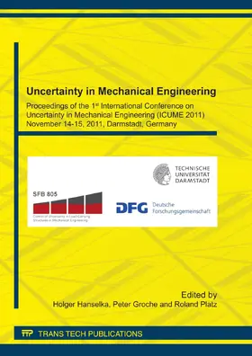 Hanselka / Groche / Platz |  Uncertainty in Mechanical Engineering | Buch |  Sack Fachmedien