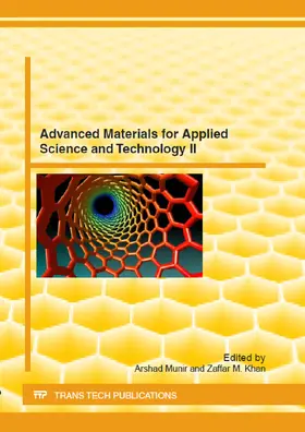 Munir / Khan | Advanced Materials for Applied Science and Technology II | Buch | 978-3-03785-483-9 | sack.de