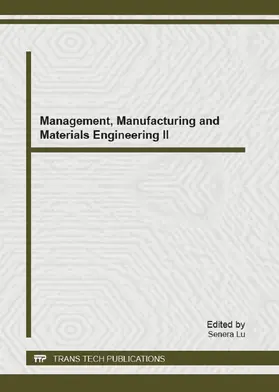 Lu |  Management, Manufacturing and Materials Engineering II | Buch |  Sack Fachmedien