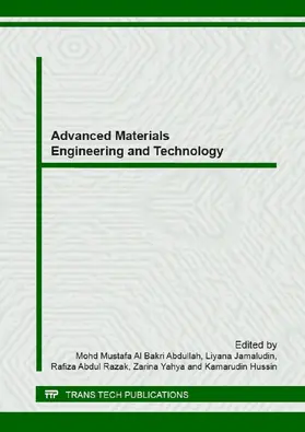 Al Bakri Abdullah / Jamaludin / Abd Razak |  Advanced Materials Engineering and Technology | Buch |  Sack Fachmedien