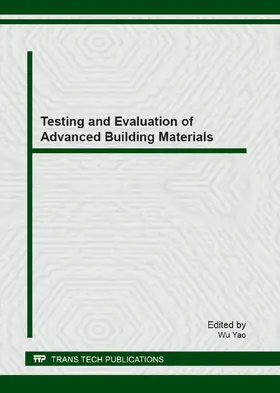 Yao |  Testing and Evaluation of Advanced Building Materials | Buch |  Sack Fachmedien