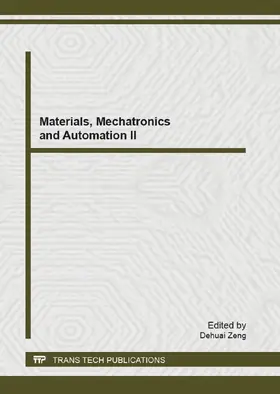 Zeng | Materials, Mechatronics and Automation II | Buch | 978-3-03785-747-2 | sack.de