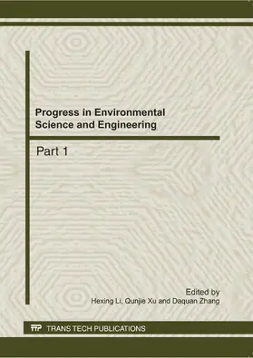 Li / Xu / Zhang |  Progress in Environmental Science and Engineering | Sonstiges |  Sack Fachmedien