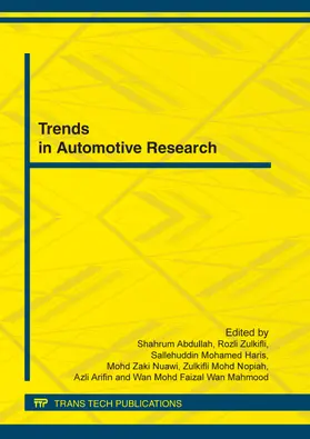 Abdullah / Zulkifli / Haris |  Trends in Automotive Research | Sonstiges |  Sack Fachmedien