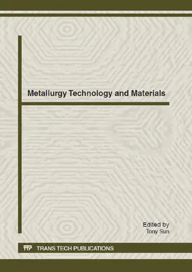 Sun |  Metallurgy Technology and Materials | Sonstiges |  Sack Fachmedien