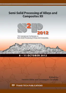 M?ller / Govender |  Semi-Solid Processing of Alloys and Composites XII | Sonstiges |  Sack Fachmedien