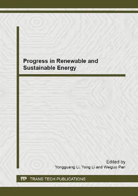 Li / Pan |  Progress in Renewable and Sustainable Energy | Sonstiges |  Sack Fachmedien