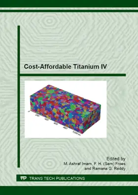Imam / Froes / Reddy |  Cost-Affordable Titanium IV | Sonstiges |  Sack Fachmedien