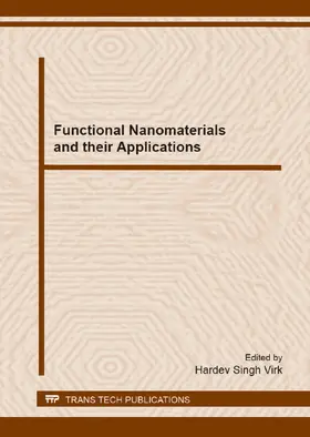 Virk | Functional Nanomaterials and their Applications | Sonstiges | 978-3-03795-460-7 | sack.de