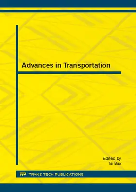 Bao |  Advances in Transportation | Sonstiges |  Sack Fachmedien