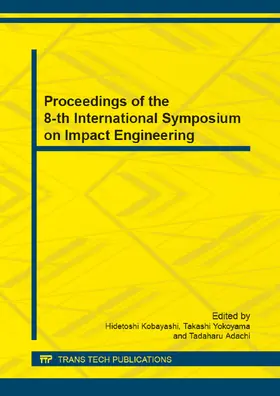 Kobayashi / Adachi |  Proceedings of the 8-th International Symposium on Impact Engineering | Sonstiges |  Sack Fachmedien