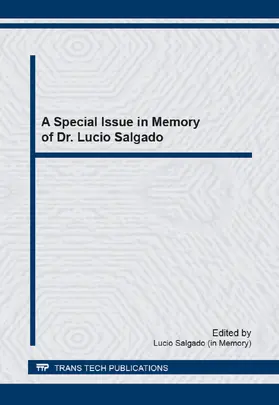 Salgado |  A Special Issue in Memory of Dr. Lucio Salgado | Sonstiges |  Sack Fachmedien