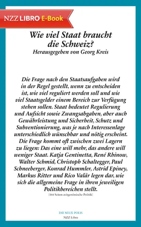 Kreis |  Wie viel Staat braucht die Schweiz? (E-Book) | eBook | Sack Fachmedien