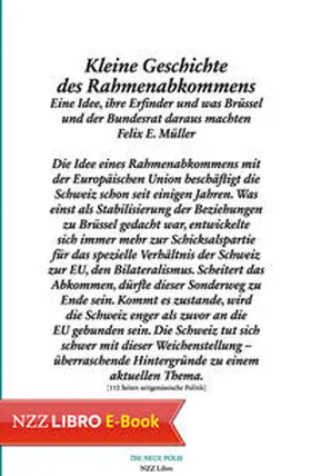 Müller |  Kleine Geschichte des Rahmenabkommens | eBook | Sack Fachmedien