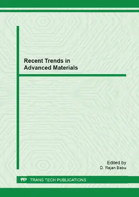 Rajan Babu | Recent Trends in Advanced Materials | E-Book | www2.sack.de