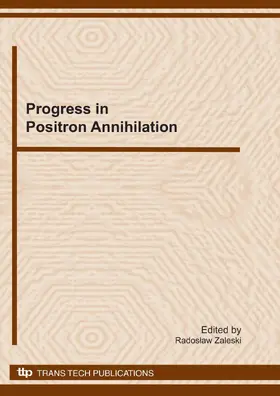 Zaleski |  Progress in Positron Annihilation | eBook | Sack Fachmedien