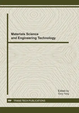 Yang | Materials Science and Engineering Technology (ISMSET) | E-Book | www2.sack.de