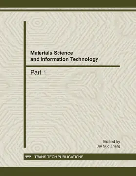 Zhang | Materials Science and Information Technology | E-Book | www2.sack.de