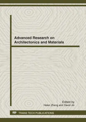 Zhang / Jin | Advanced Research on Architectonics and Materials | E-Book | sack.de