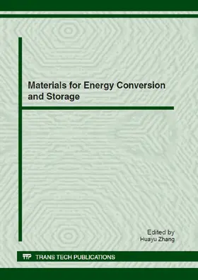 Zhang | Materials for Energy Conversion and Storage | E-Book | www2.sack.de