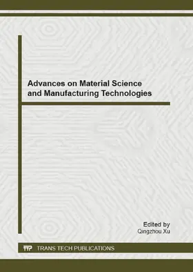 Xu | Advances on Material Science and Manufacturing Technologies | E-Book | www2.sack.de