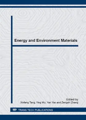 Tang / Wu / Yao | Energy and Environment Materials | E-Book | www2.sack.de