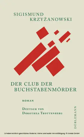 Krzyzanowski / Krzyzanowski |  Der Club der Buchstabenmörder | eBook | Sack Fachmedien