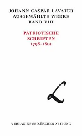 Sieber |  Johann Caspar Lavater, Ausgewählte Werke, Band VIII | Buch |  Sack Fachmedien