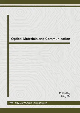 Ma |  Optical Materials and Communication | eBook | Sack Fachmedien