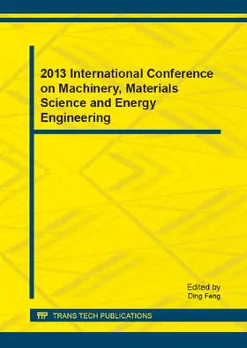 Feng |  2013 International Conference on Machinery, Materials Science and Energy Engineering | eBook | Sack Fachmedien