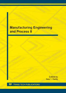 Reddy |  Manufacturing Engineering and Process II | eBook | Sack Fachmedien